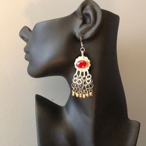 Long Kuchi Tribal Earrings